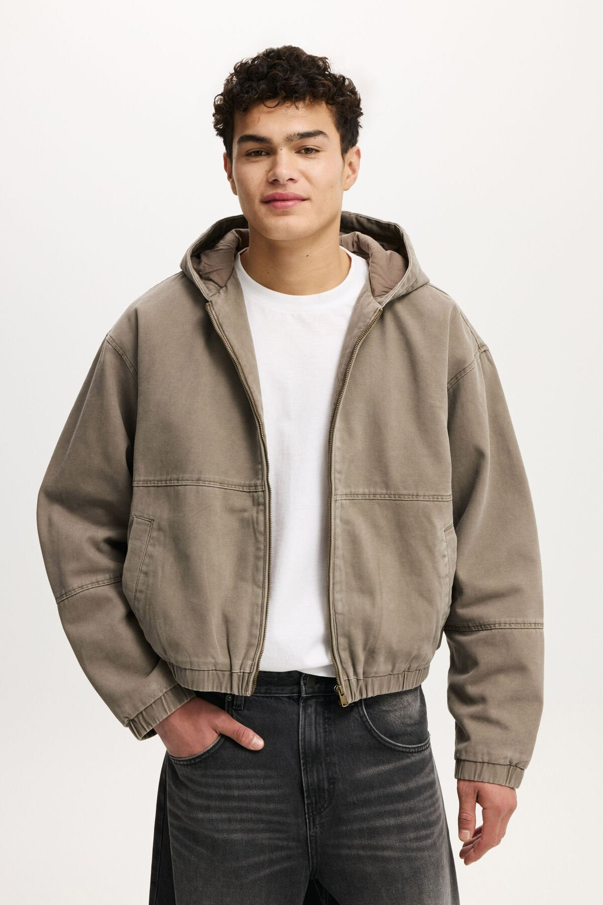Cropped Hooded Bomber | Cotton On (UK)