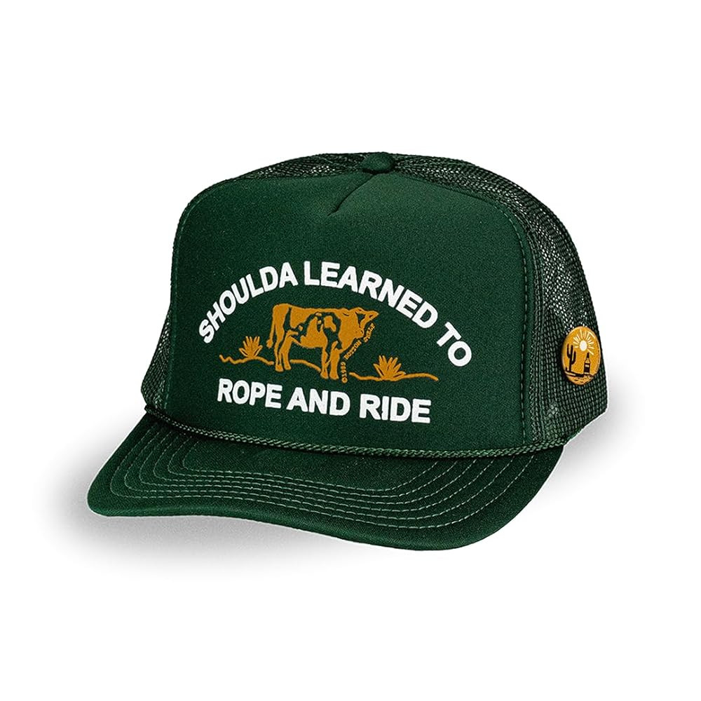 Bottom Shelf Shoulda Learned to Rope & Ride Funny Foam Trucker Hat for Men & Women with Hat Pin | Amazon (US)