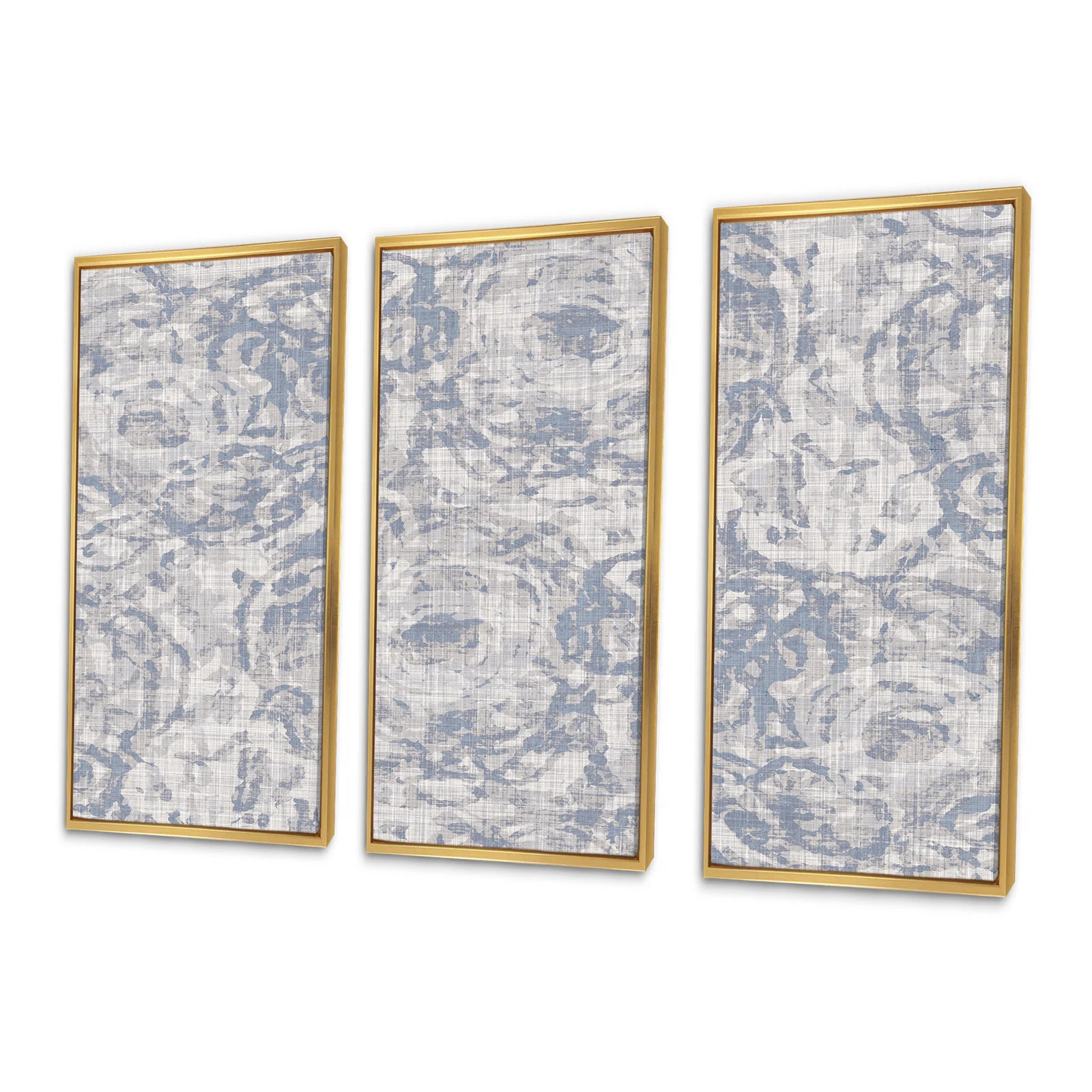 " Vintage Blue Farmhouse Flower IV " 3 - Pieces | Wayfair North America