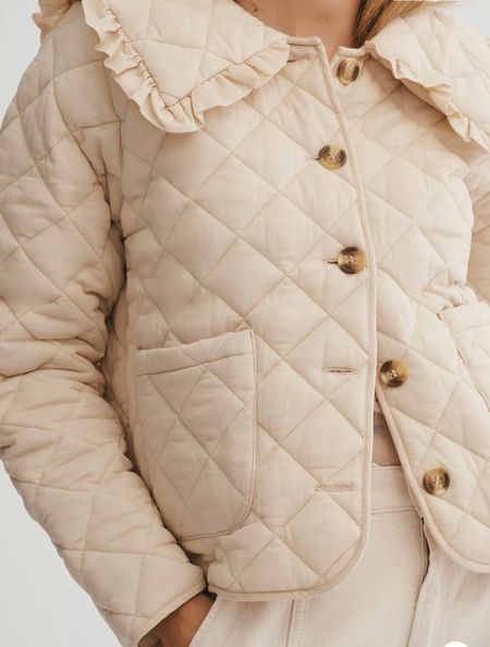 Obsessed with this quilted collared Anthropologie jacket. 

#LTKitbag #LTKFind
