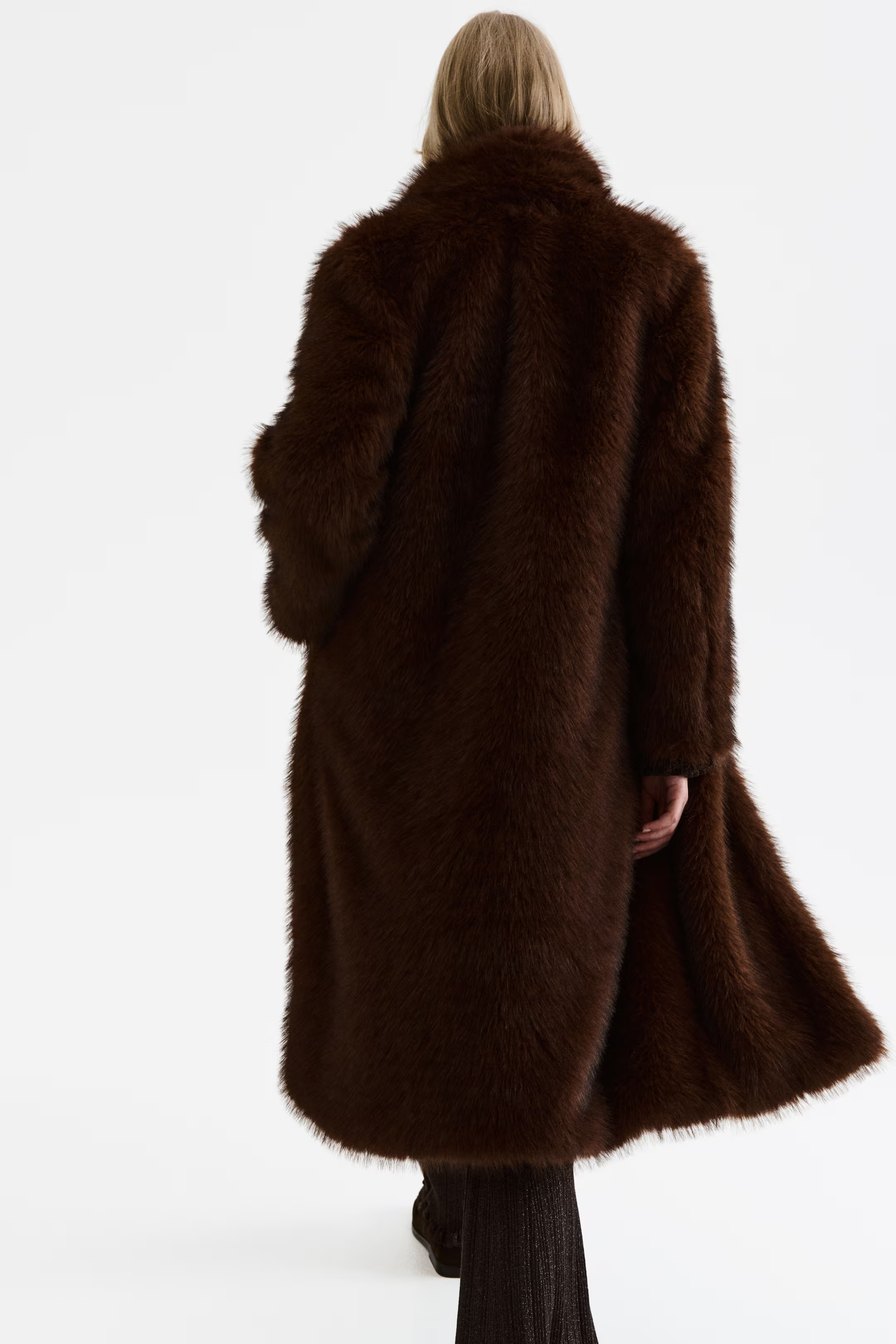 Fluffy Coat with Shawl Collar | H&M (US + CA)