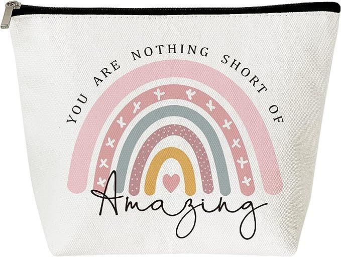Inspirational Gifts for Women, Thank You Gifts, You Are Nothing Short of Amazing Rainbow Cosmetic... | Amazon (US)