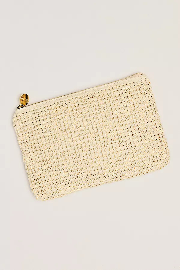 Woven Raffia Pouch | Anthropologie (US)