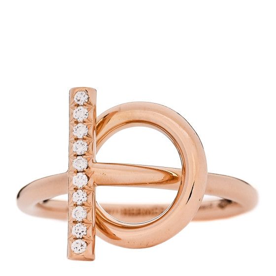 18K Rose Gold Diamond PM Echappee Ring 53 6.25 | FASHIONPHILE (US)