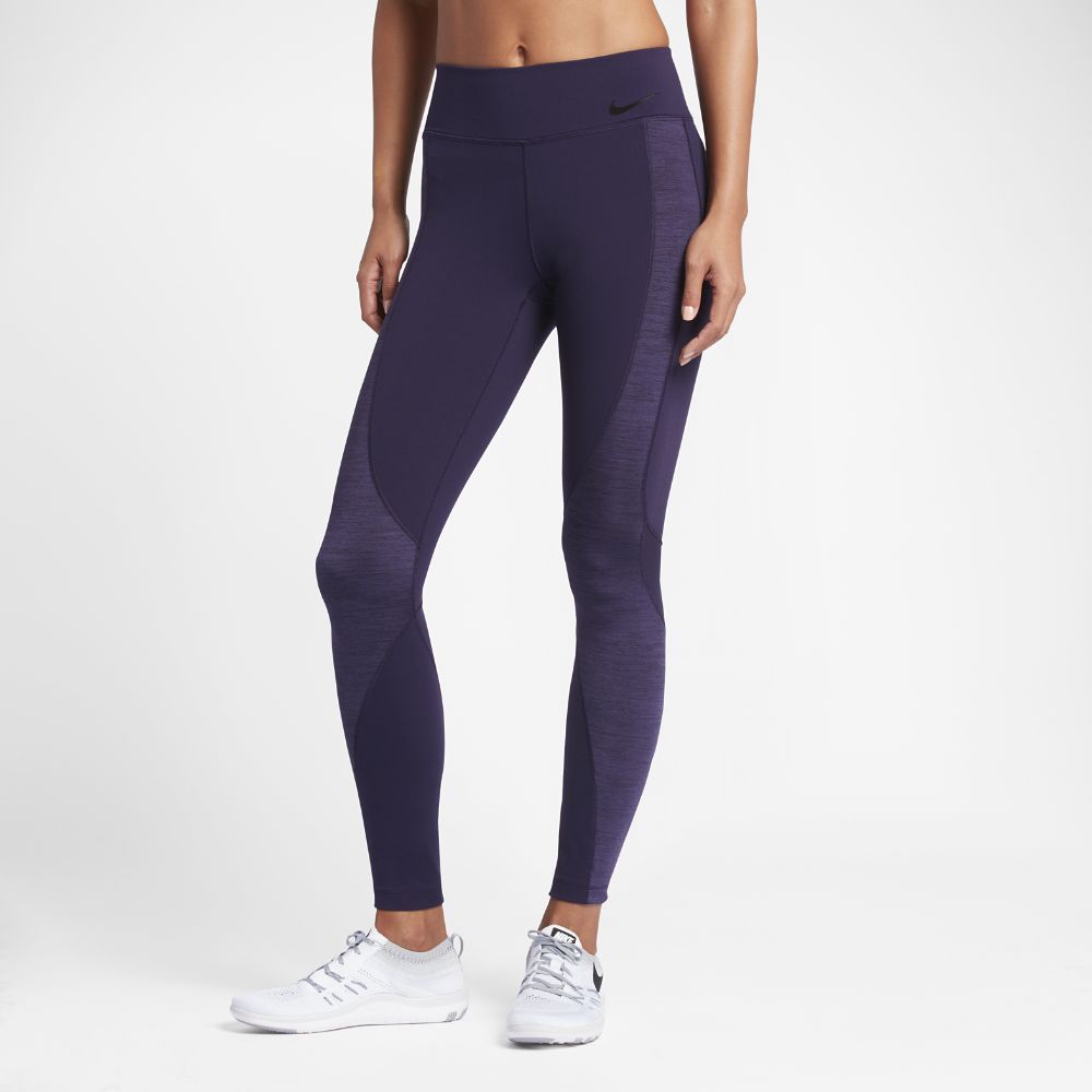 Nike Power Legendary Women's Mid Rise Training Tights Size XS (Purple) (Yoga Pants) | Nike US