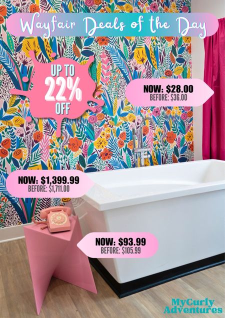 These beautiful bathroom pieces that are now up to 22% off at Wayfair definitely enhanced the overall design and functionality of our Casa Kumesu's primary bathroom - freestanding soaking acrylic bathtub, Barthold geometric end table, and pink long blackout curtains

- bathroom design, bathroom finds, bathroom makeover, modern home decor, home styling, home design inspiration, home ideas, best interior design, home accessories, furniture, house decor, fall decor, holiday decor, home accents, home styling, home design, Wayfair sale, Wayfair flash deals

#LTKfindsunder50 #LTKfindsunder100 #LTKsalealert #LTKhome #LTKstyletip #LTKfamily

#LTKGiftGuide