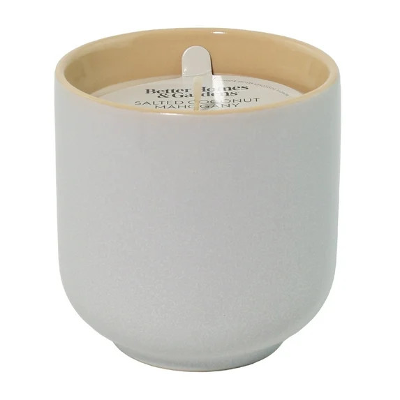 Better Homes & Gardens 1-Wick Ceramic Candle, Salted Coconut and Mahogany, 8 oz | Walmart (US)