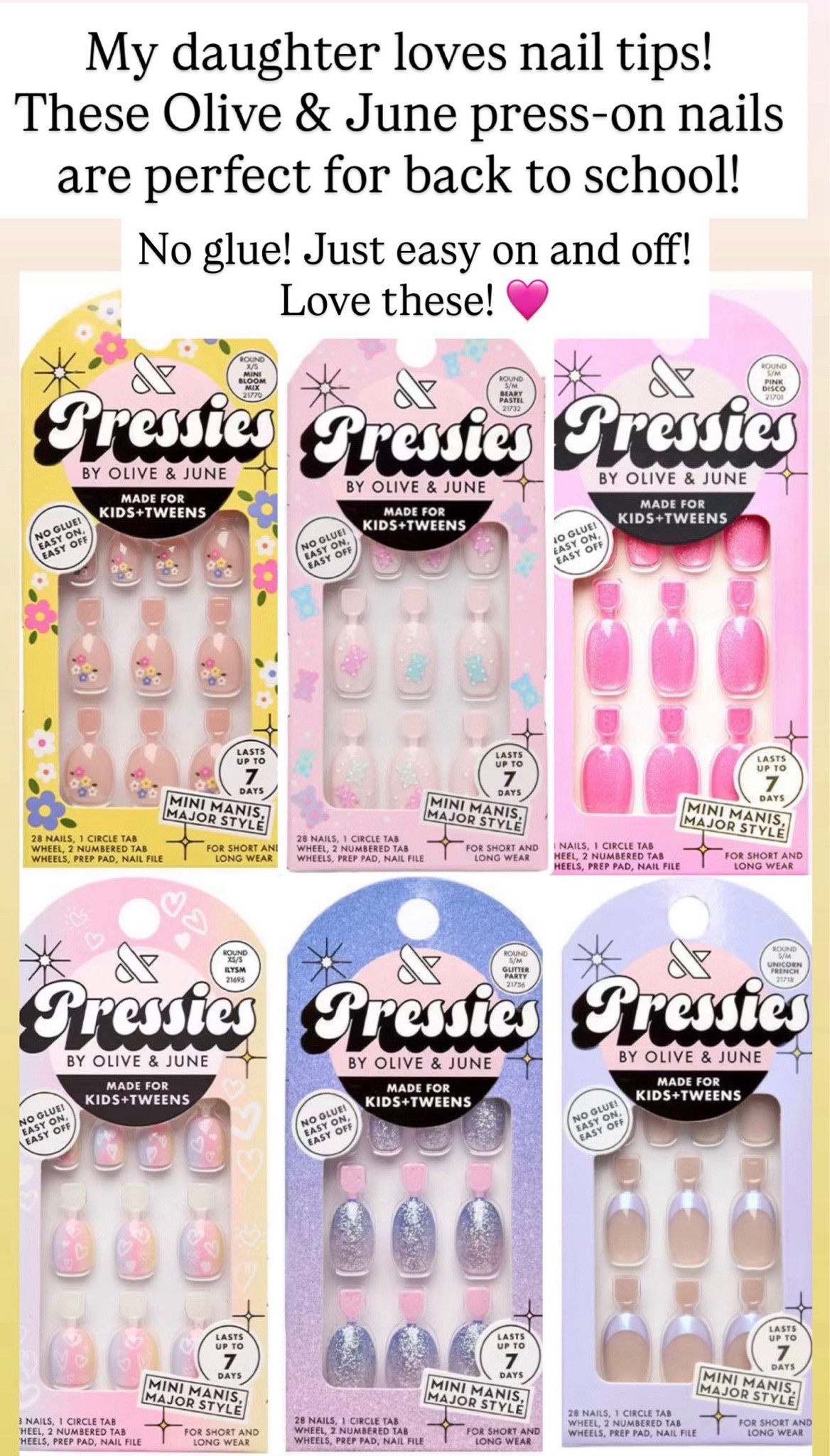 Love these press-on nails for girls

#LTKKids