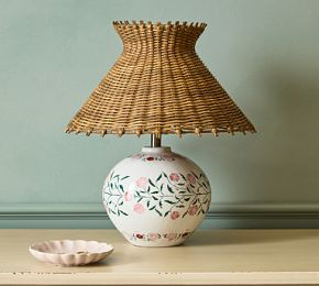 Emmie Floral Ceramic Table Lamp | GreenRow