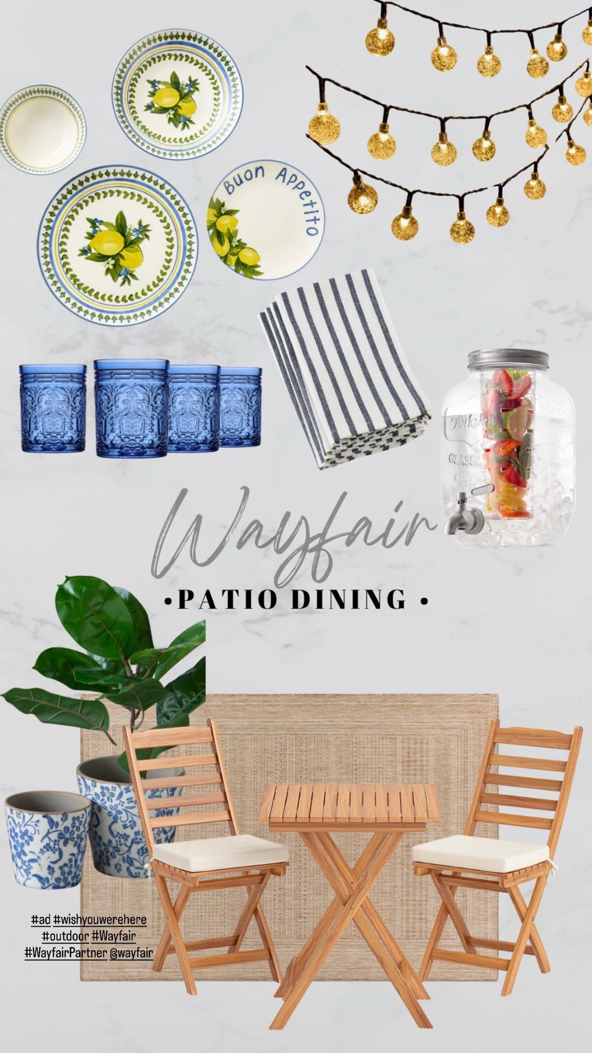 @Wayfair patio dining pieces I’m loving! The pops of color and quality wood really make me feel like living on my patio this summer. 

 #ad #wishyouwerehere #outdoor #Wayfair
#WayfairPartner

#LTKHome