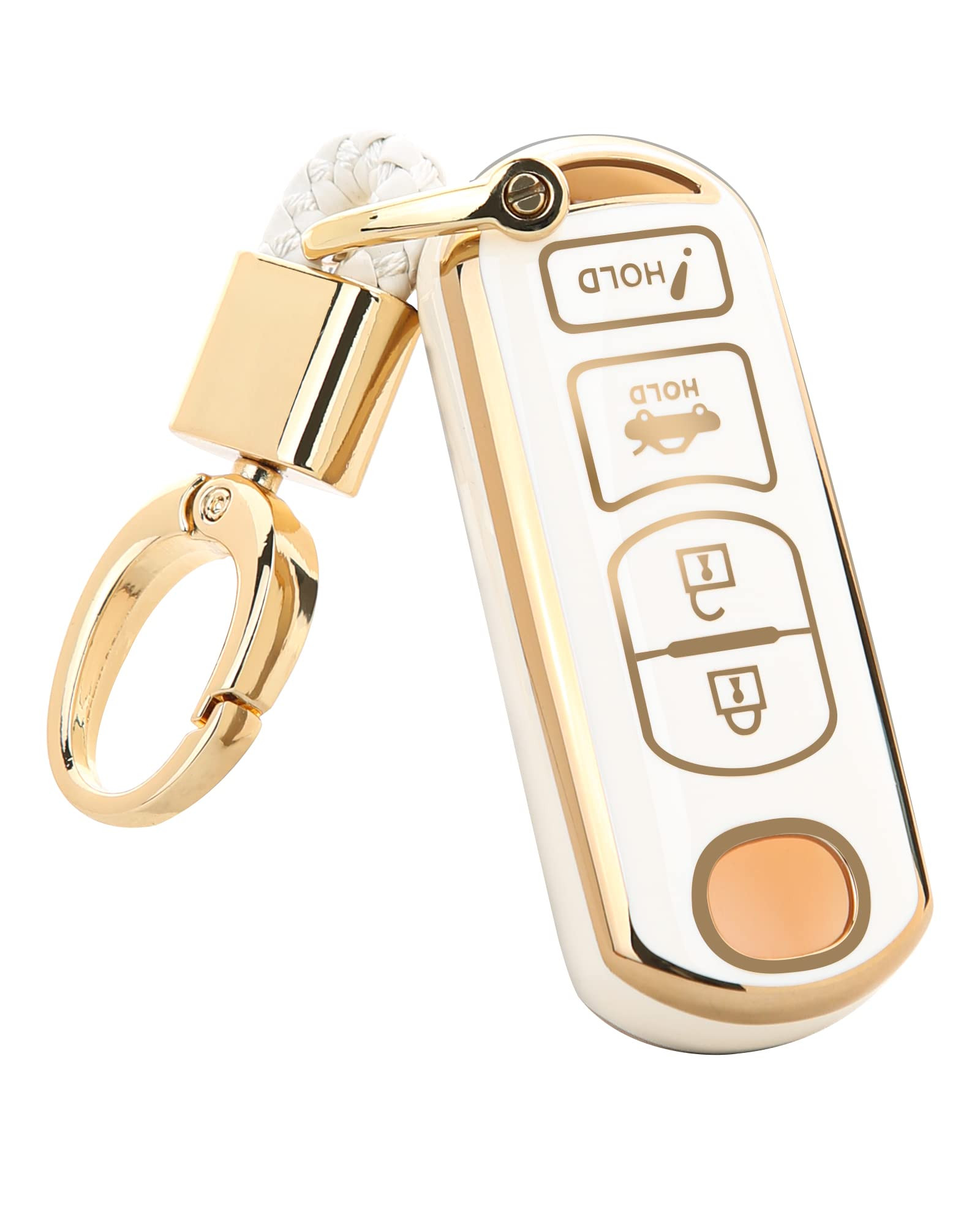 UTFT-17 For Mazda Key Fob Cover,Gold Keychain Soft TPU Full Protection Fit for 2021 2020 2019 Maz... | Amazon (US)