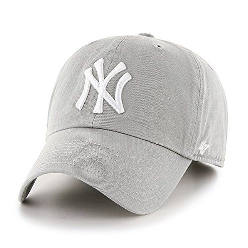 '47 Brand New York Yankees Clean Up Hat Cap Light Grey/White | Amazon (US)