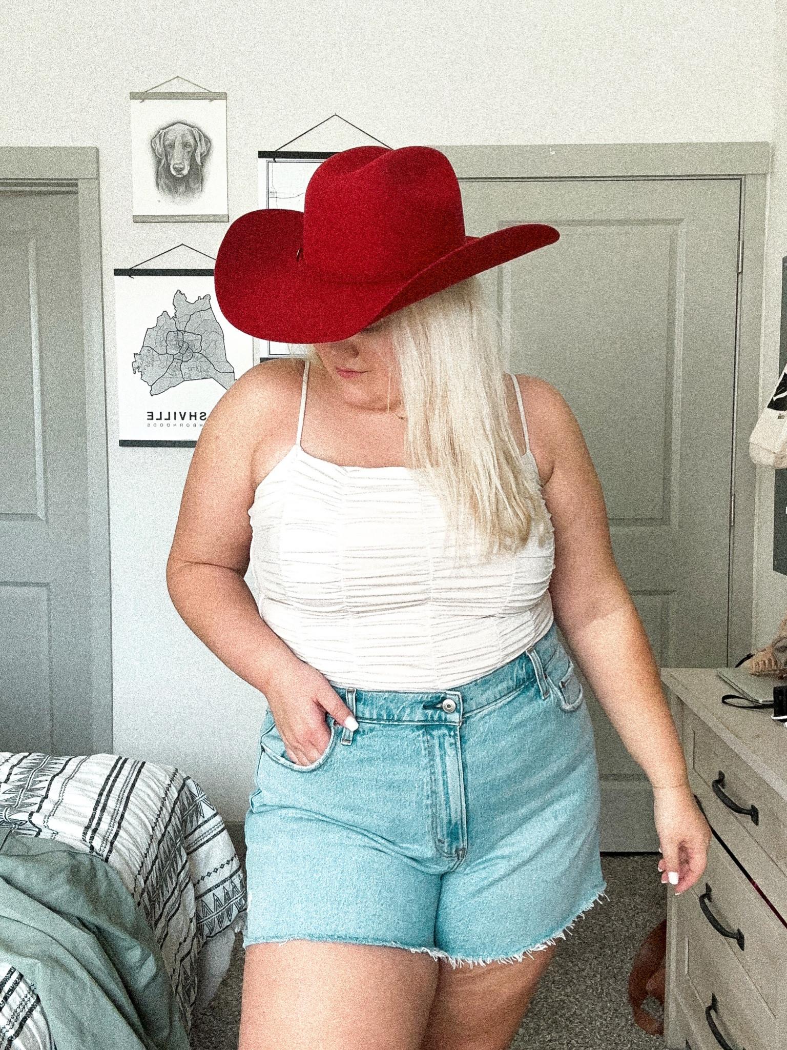 Favorite denim shorts for summer! Wearing size 34 and xl in bodysuit! 

#LTKunder100 #LTKSeasonal #LTKcurves