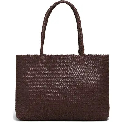 Madewell Handwoven Leather Tote in Alabaster at Nordstrom | Nordstrom