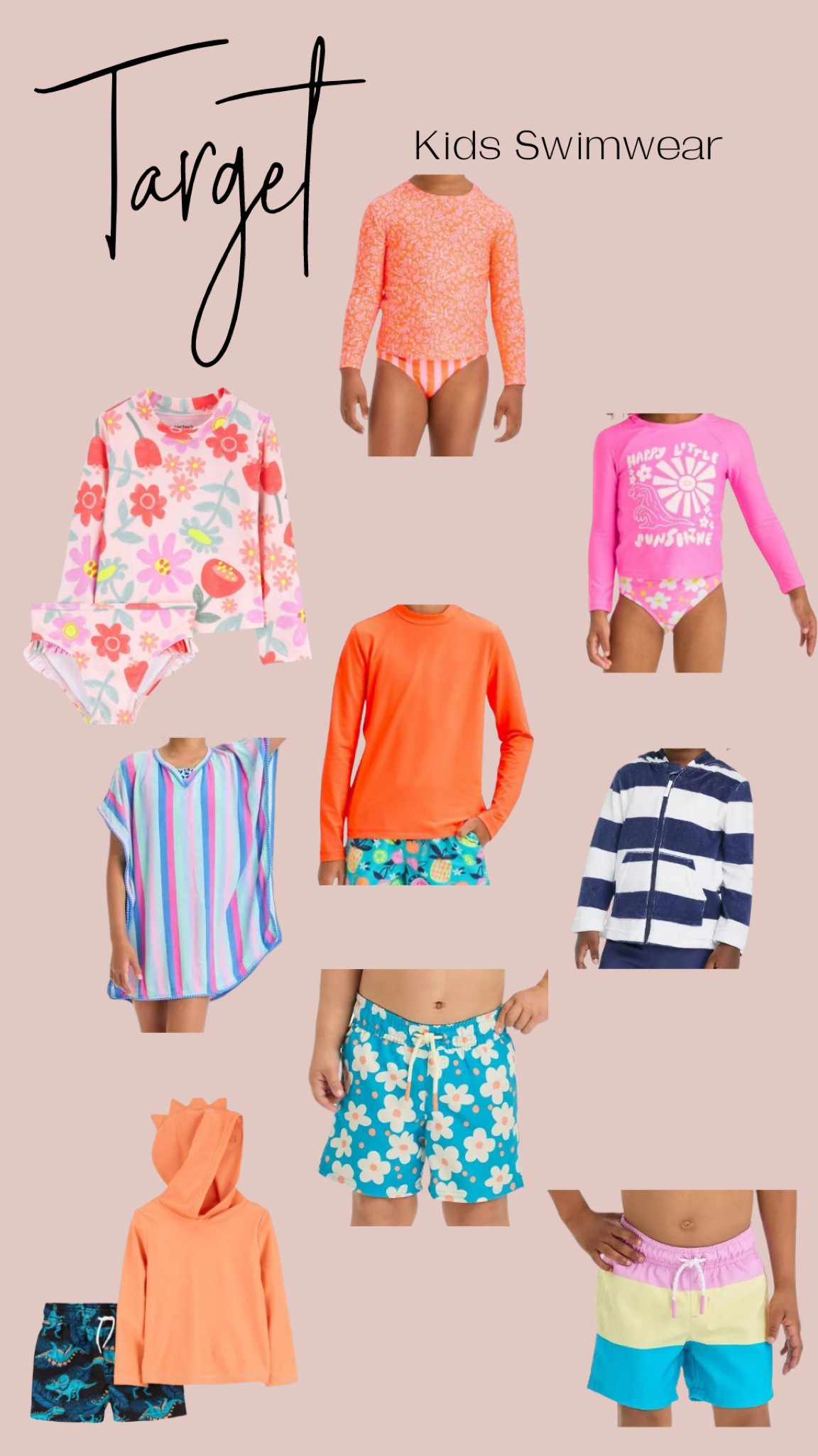 Dive into summer fun with adorable kids' swimwear from Target! 🌊 From vibrant patterns to cute characters, Target has everything your little ones need to make a splash at the pool or beach. Explore a variety of styles including one-pieces, rash guards, and swim trunks, all designed with comfort and durability in mind. Whether they're building sandcastles or mastering their strokes, your kids will feel confident and stylish in Target swimwear. Don't miss out on the latest trends and must-have essentials for a summer filled with sunshine and smiles! #TargetKidsSwimwear #SummerSplash #BeachReady

#LTKSpringSale #LTKkids #LTKswim
