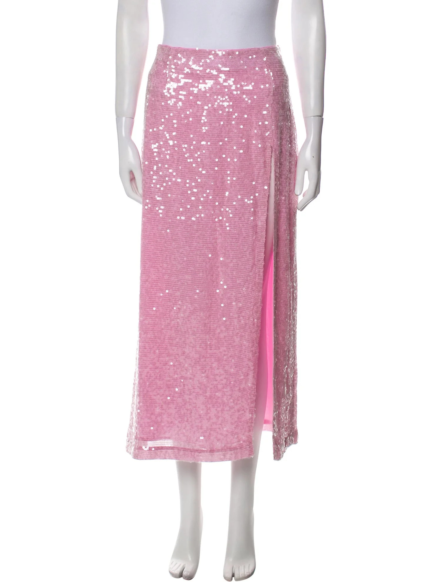 Sequin Embellishments Midi Length Skirt w/ Tags | The RealReal