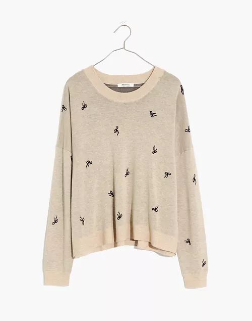 Bow Jacquard Pullover Sweater | Madewell