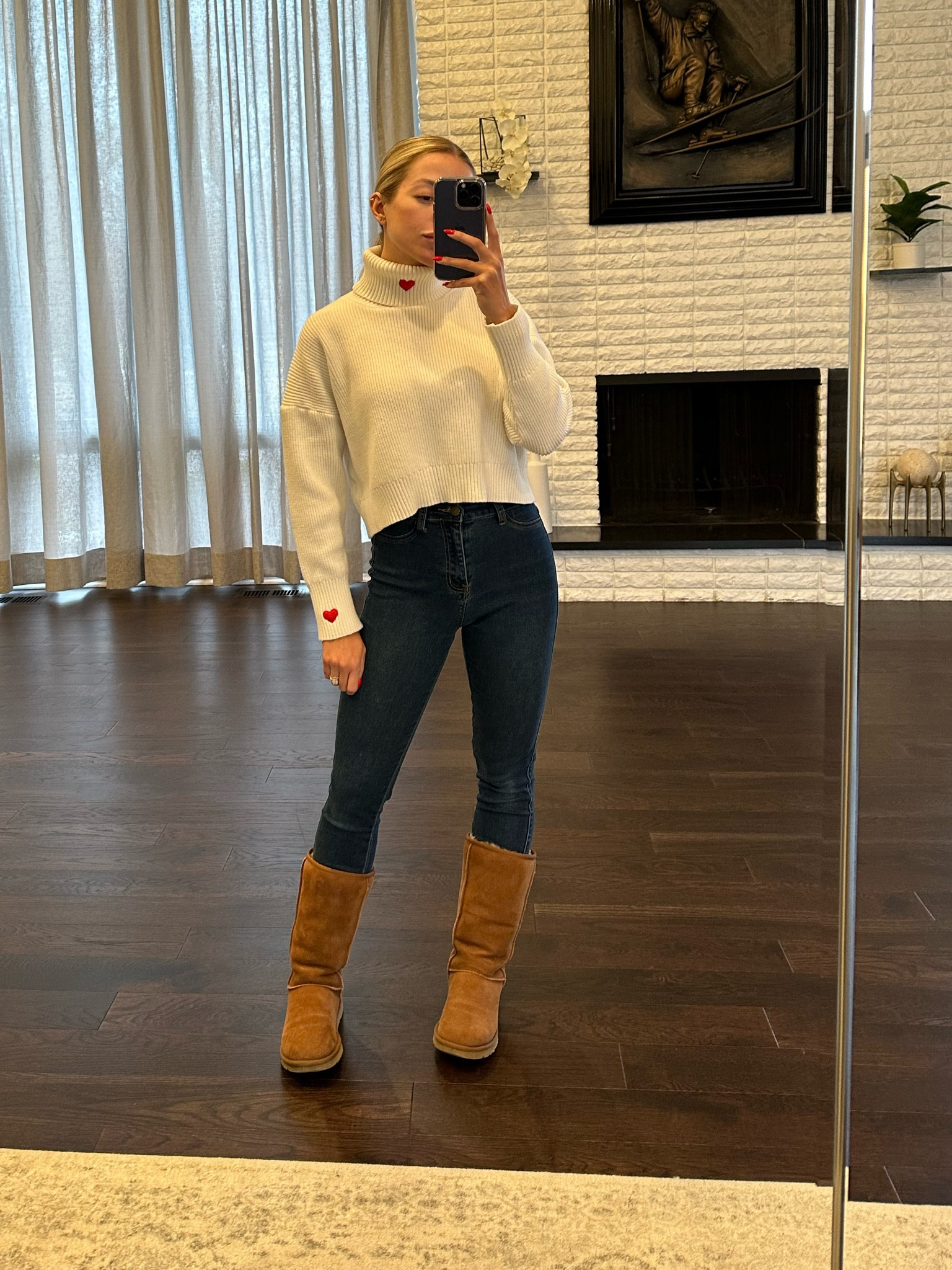 Valentine’s Day Vibes ❤️

Vday, valentines, Galentines, skinny jeans, boots, Ugg, Ugg boots, sweater, heart sweater, valentines outfit, valentines gift idea, sweaters, winter outfit, fashion, comfy fit 

#LTKFind #LTKunder100 #LTKstyletip