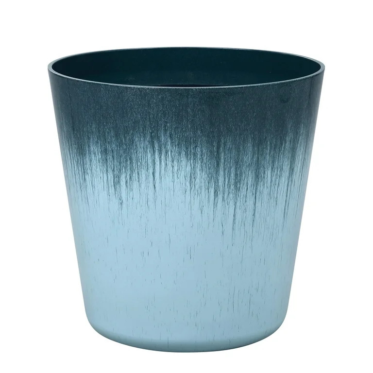 Better Homes and Gardens 14.5IN x 14.5IN x 14.5IN Esmeralda Round Teal Finish Plastic Planter | Walmart (US)