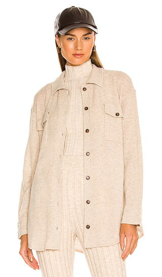 River Felted Merino Coatigan in Oatmeal | Revolve Clothing (Global)