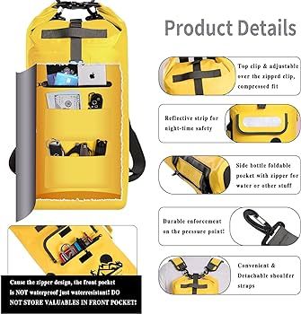 IDRYBAG Dry Bag Backpack Waterproof Floating 20L/30L/40L, Dry Bags Waterproof Backpack for Men, D... | Amazon (US)