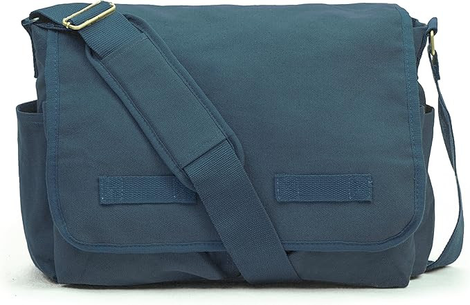 Sweetbriar Classic Vintage Messenger Bag - Original Heavyweight Cotton Canvas Shoulder Bag with U... | Amazon (US)