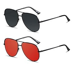 ANDWOOD Oversized Aviator Sunglasses for Women Men Big Large UV Protection Fashion Sun glasses | Amazon (US)