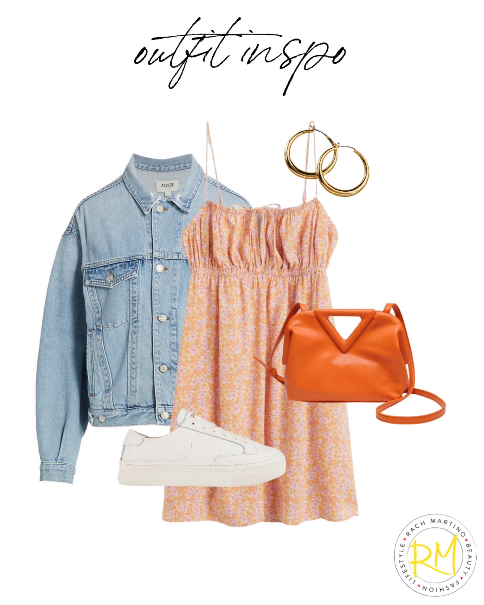 Summer dress denim jacket outfit idea sneakers and dress outfit 

#LTKstyletip #LTKsalealert #LTKunder50