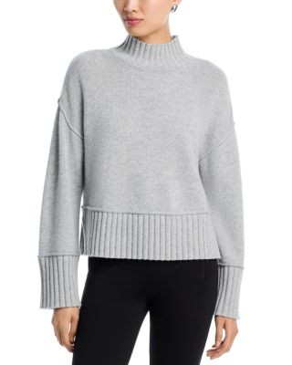 AQUA AQUA 100% Cashmere Boxy Mock Neck Cashmere Sweater - Exclusive  | Bloomingdale's NEW & NOW T... | Bloomingdale's (US)