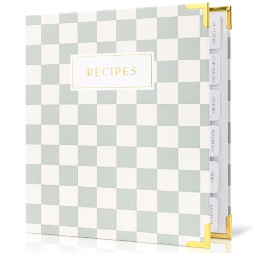 Aesthetic Recipe Binder with Waterproof Cover - The Perfect Recipe Book with Plastic Sleeves to Write in Your Own Recipes - Quality Blank Cookbook Binder to Organize Your Recipes - Recipe Cards incl. | Amazon (US)