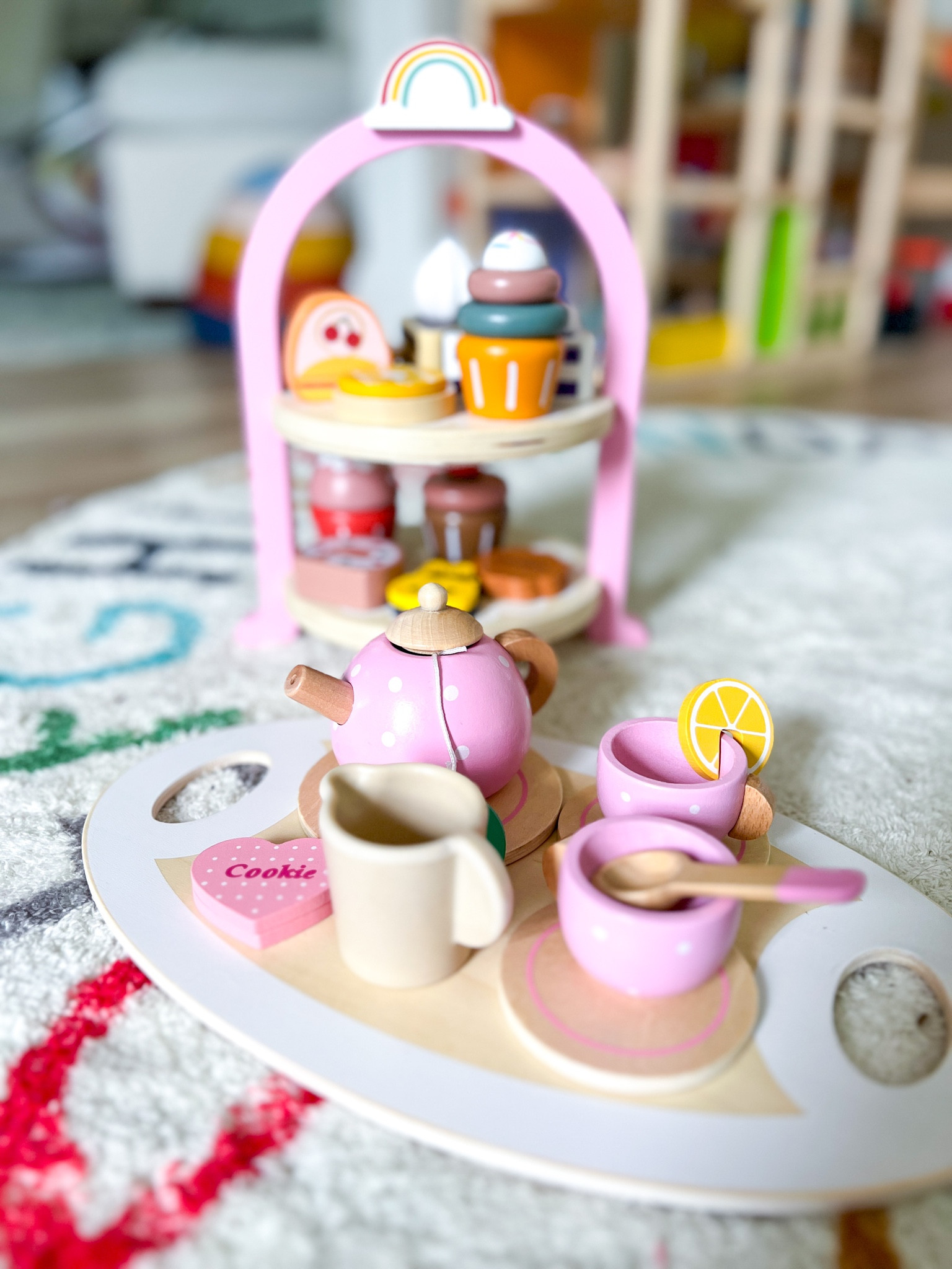 Pretend play toys: wooden tea set for toddlers and kids! #LTKkids #LTKplay #LTKtoys