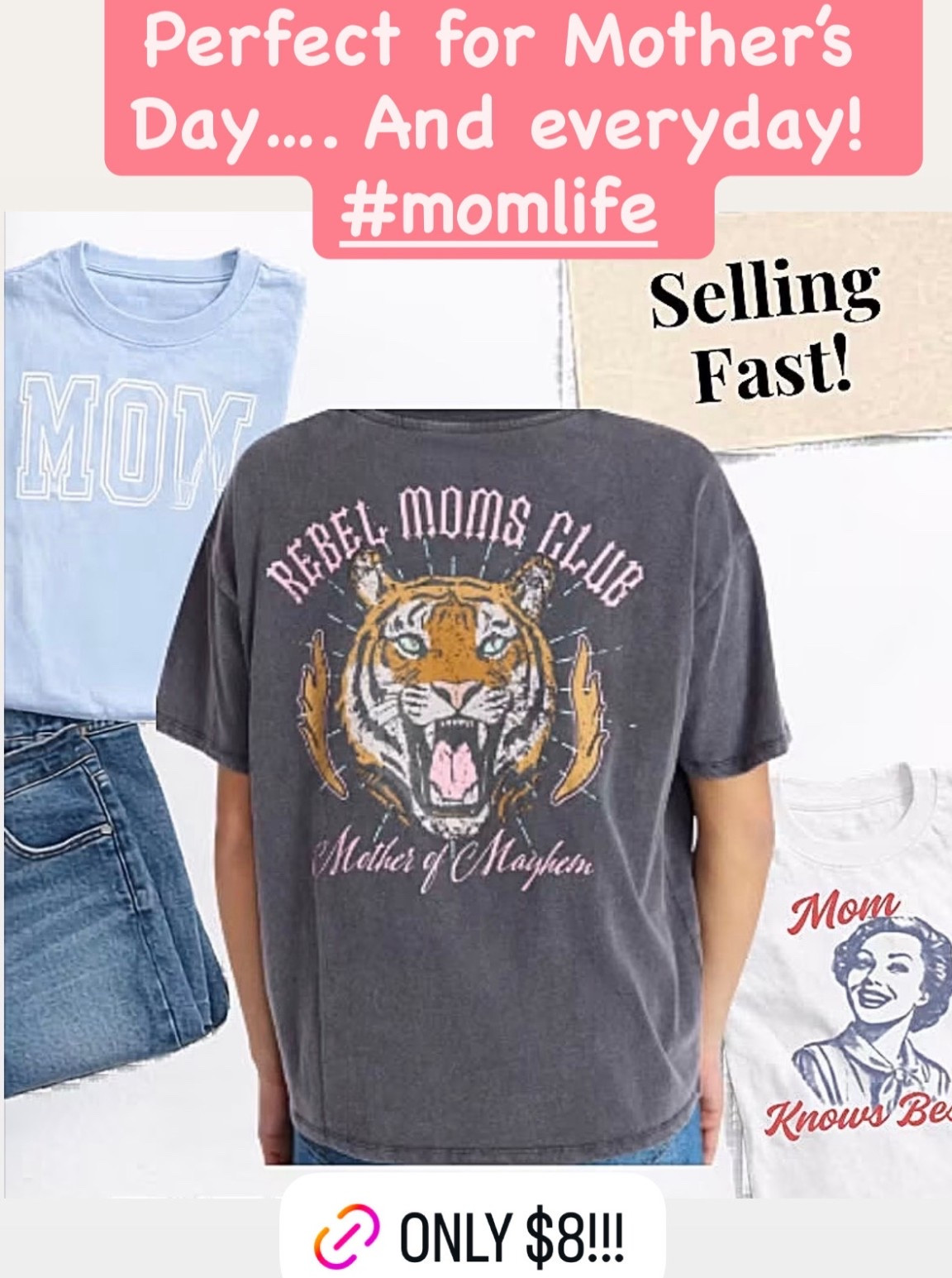 LINK: https://walmrt.us/48vCjsk

Walmart style
Graphic tee
Mother’s Day 
Under $10 tees
Women’s summer tees 

#LTKootd #LTKKids #LTKmomlife