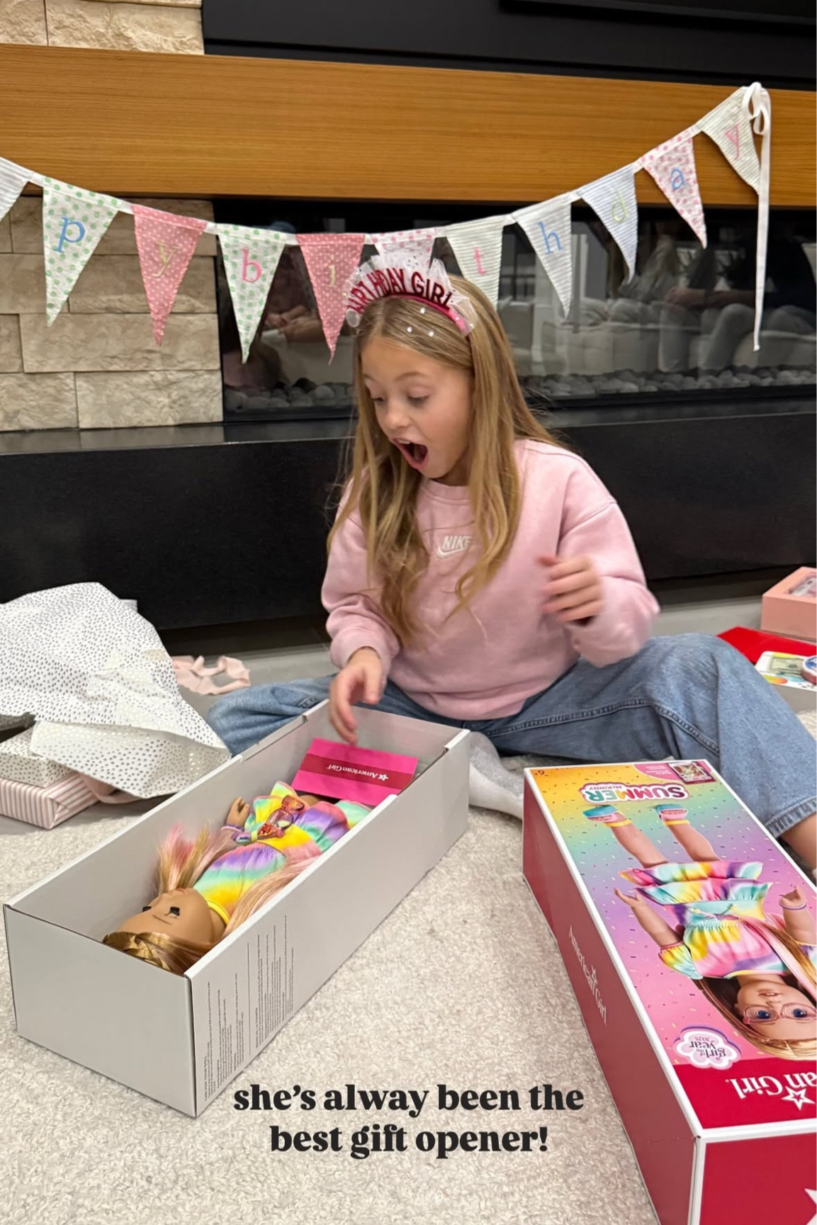 She’s always been the best gift opener! Her fave says it all!! 

#LTKKids #LTKFamily