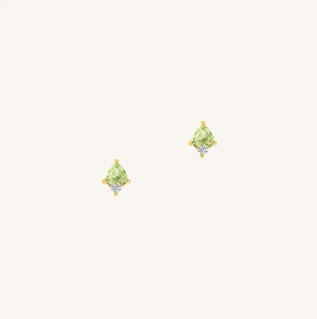 August Birthstone Studs | Francesca Jewellery