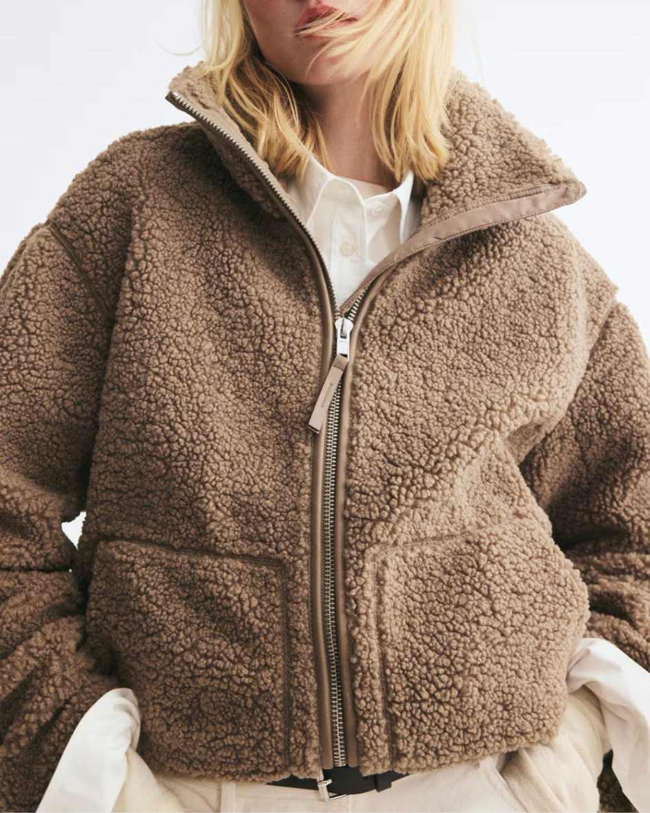 Tan teddy fleece jacket

#LTKSeasonal
