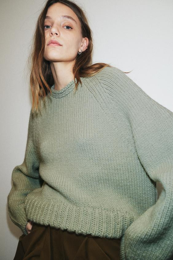 ASYMMETRIC HEM KNIT JUMPER | Zara UK