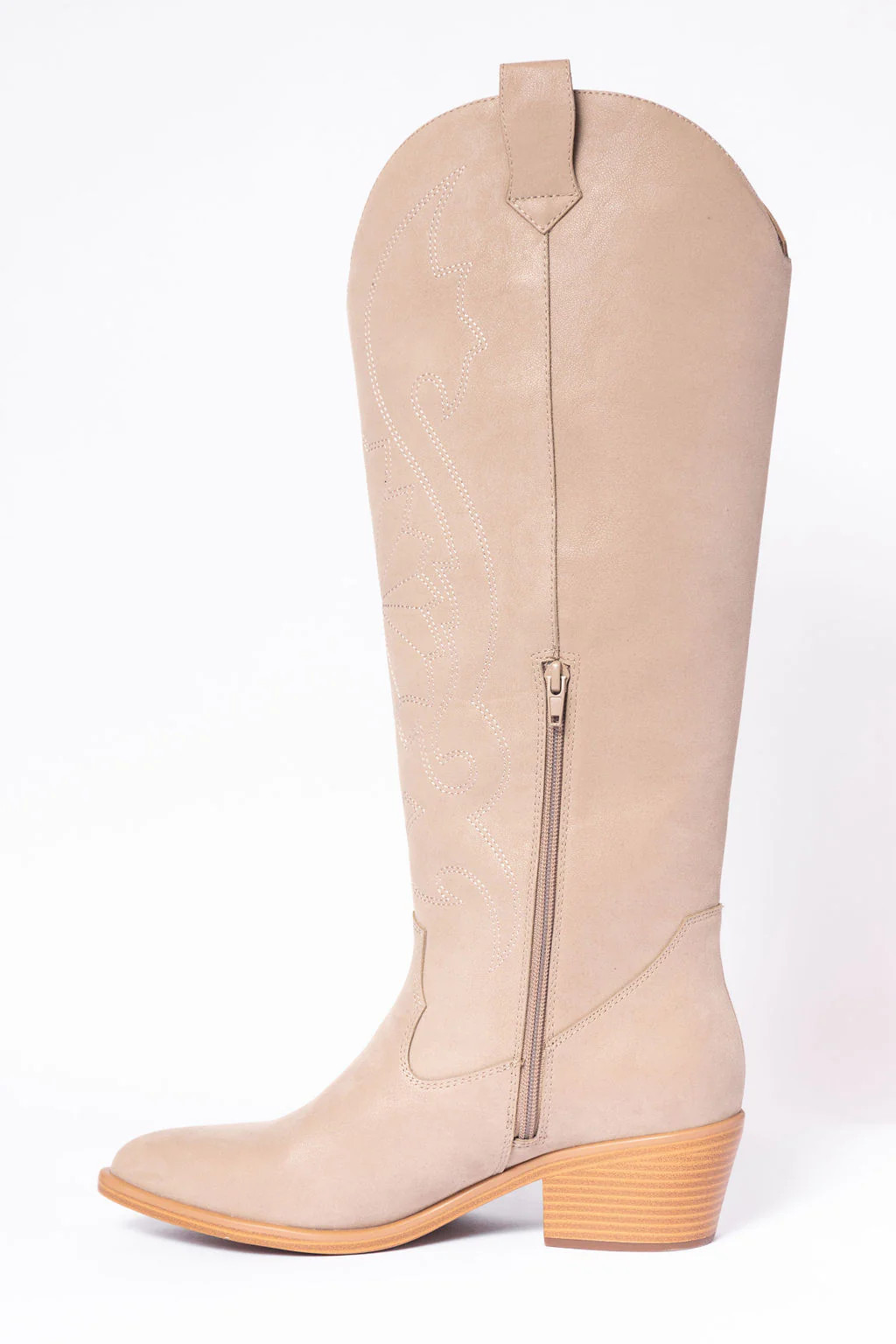 Shania Tan Tall Cowboy Boots SALE | Pink Lily