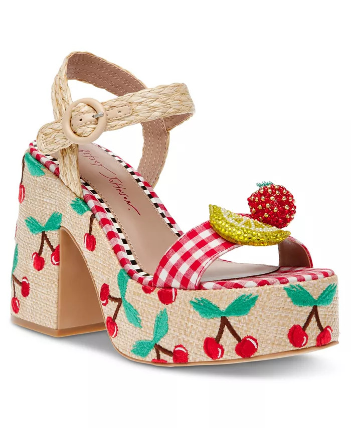 Betsey Johnson
          
        
  
      
          Women's Cheyne Platform Dress Sandals
    ... | Macy's