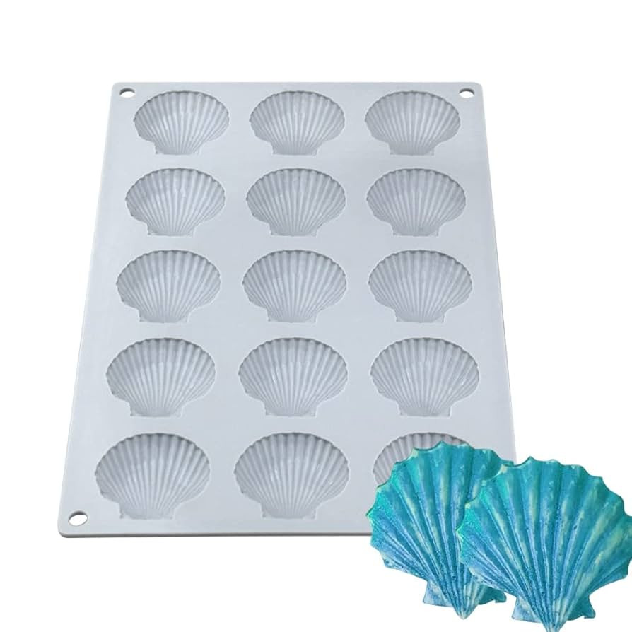 mostsom Silicone Sea Shell Mold Baking Mould Ice Cube Tray Shell Shape Silicone Mold for Chocolat... | Amazon (US)