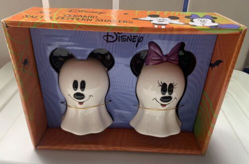 Disney Mickey Mouse & Minnie Mouse Ghost Halloween Salt And Pepper Shakers 766169242902 | eBay | eBay US