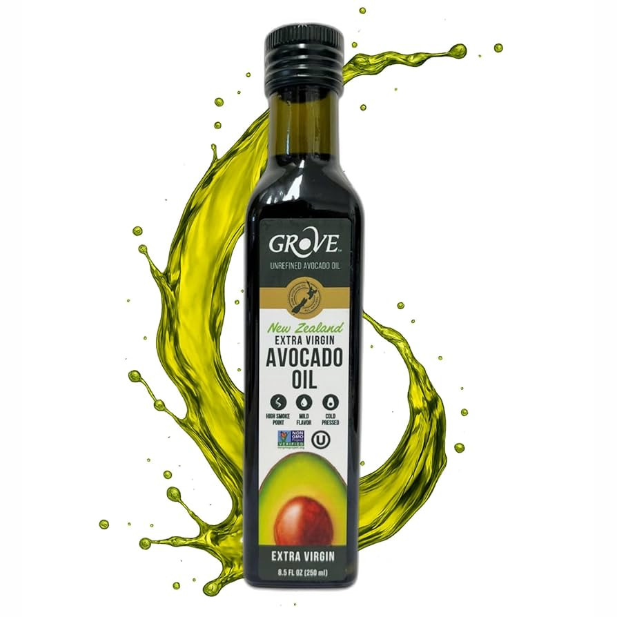 Grove Extra Virgin Avocado Oil - Plant Based, Vegan, Gluten Free, 100% Natural, Cold Pressed, Hig... | Amazon (US)