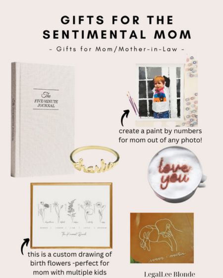 Gift ideas for the sentimental mom! 
- gift guide for mom - gifts for mom - mom gifts - gifts for older mom - gifts for mother in law - meaningful gifts - sentimental gifts - custom gifts - creative gifts for women 

#LTKunder50 #LTKGiftGuide #LTKunder100