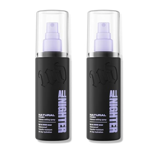 Urban Decay All Nighter Waterproof Makeup Setting Spray - Natural Finish, Up to 24HR Wear, Ultra-Fine Facial Mist, Foundation Face Primer, Smudge-Proof, Transfer-Resistant - 4 fl oz (Pack of 2) | Amazon (US)