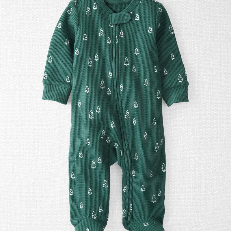 Waffle Knit Evergreen Trees Sleep & Play | Carter's