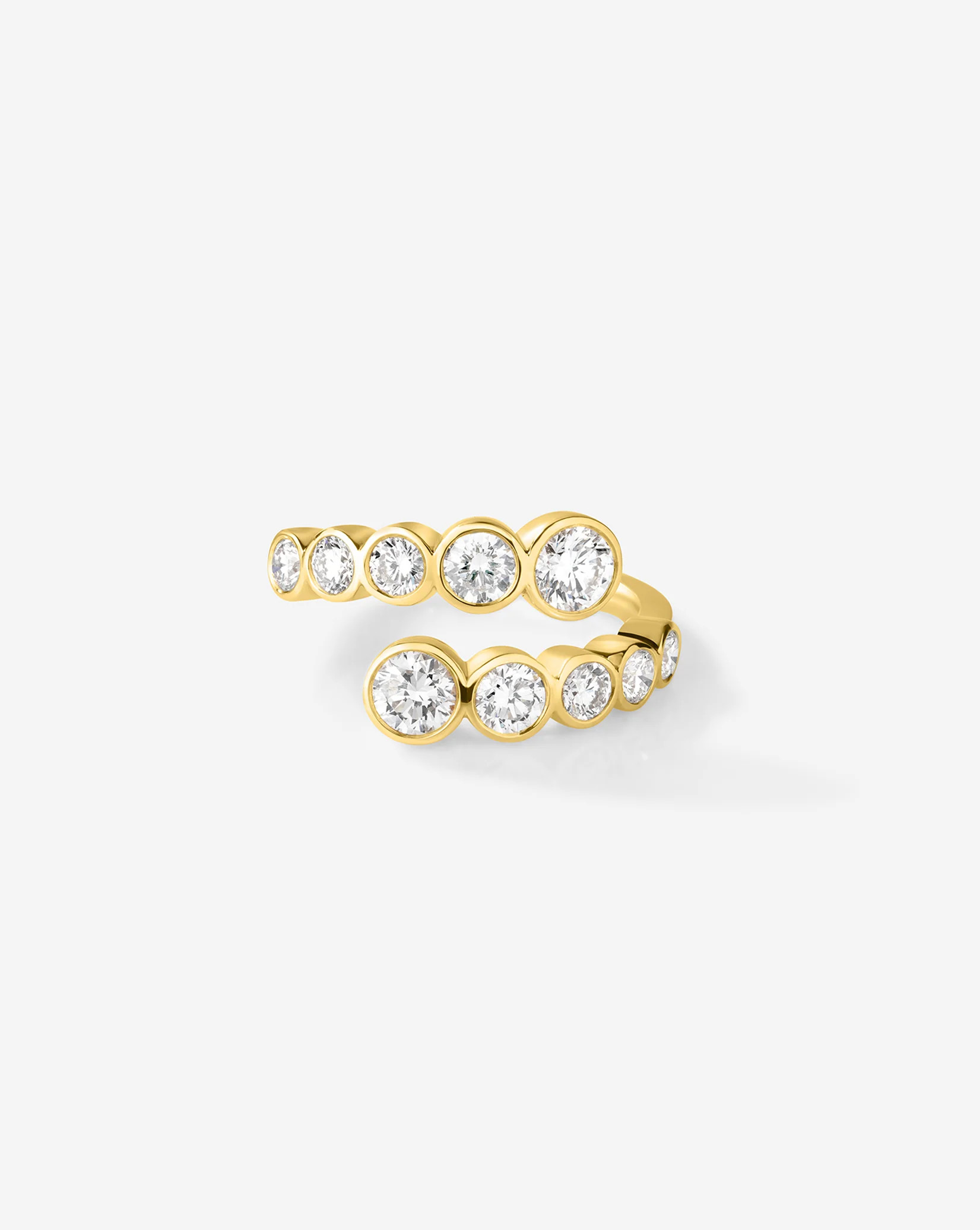 Bezel Lab Diamond Wrap Ring | Ring Concierge
