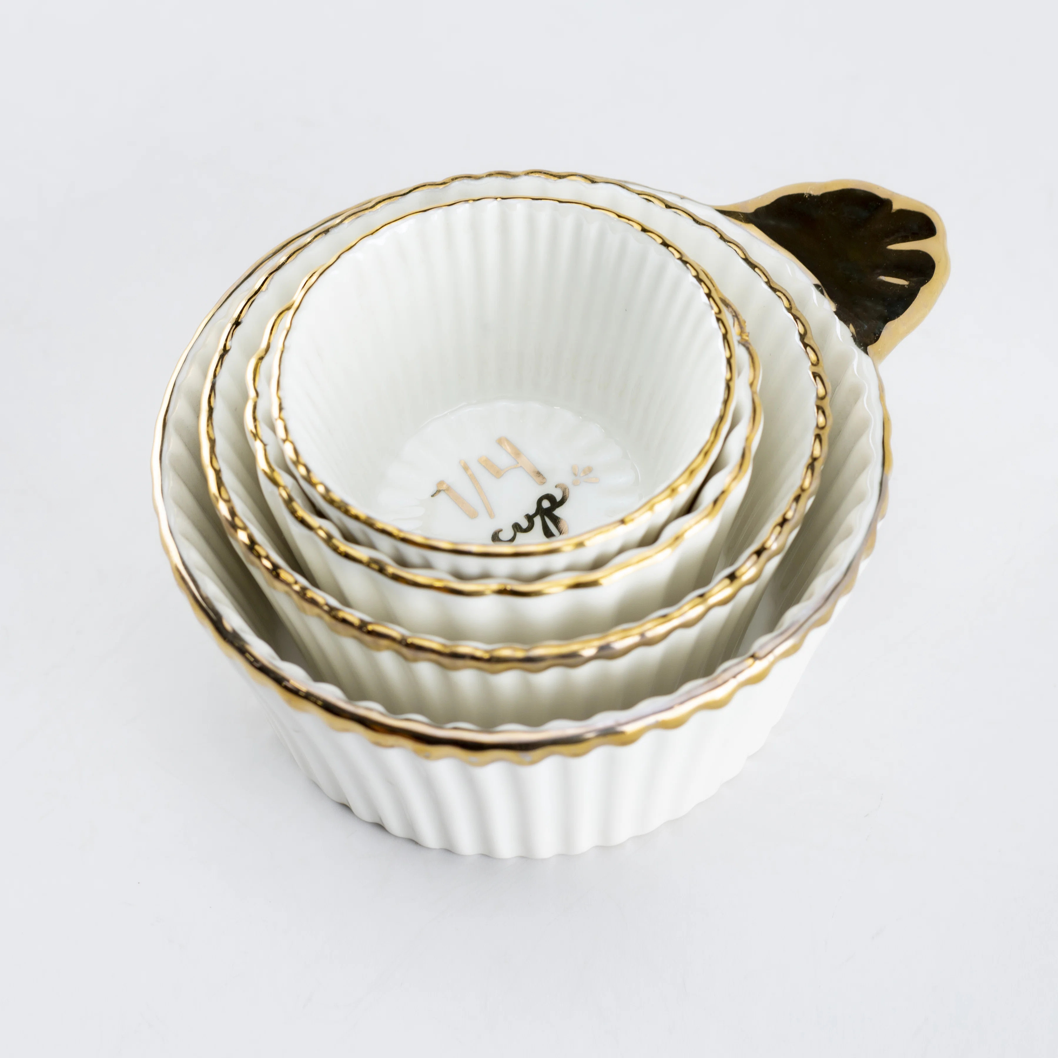 Grace's Tea Ware 4 -Piece Ceramic Measuring Cup Set | Wayfair North America