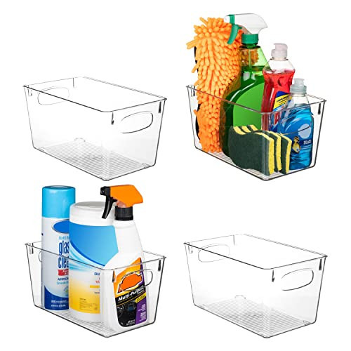 ClearSpace Clear Plastic Storage Bins – Perfect Kitchen Organization and Storage or Pantry Storage – Fridge Organizer, Pantry Organization and Clear Storage Bins, Cabinet Organizers | Amazon (US)