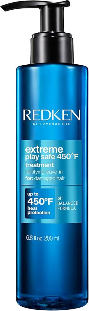 Redken Extreme Play Safe Heat Protectant Spray & Leave In Conditioner| For All Hair Types | Helps... | Amazon (US)