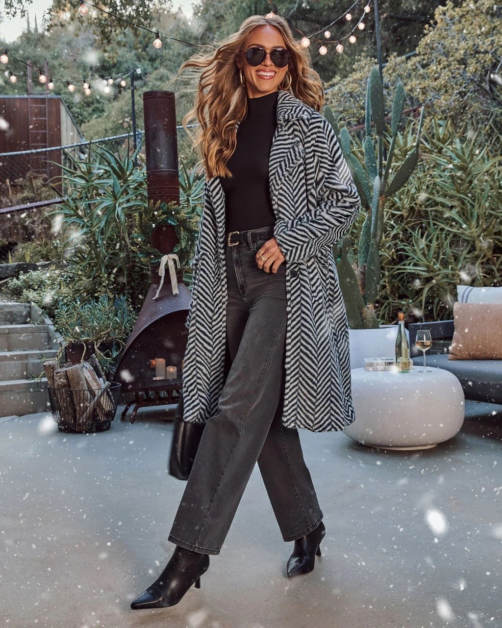 Noellah Herringbone Print Faux Fur Coat

#LTKSaleAlert #LTKFindsUnder100