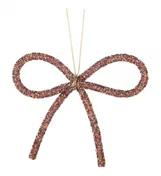 CANVAS Holiday Homecoming Trend Collection Bronze Sparkle Decoration Bow, 3.9-in | Canadian Tire